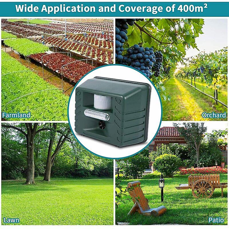 Ultrasonic Bird Repeller for Woodpeckers Outdoor Pest Control Device