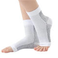 Compression Support Socks with Open-Toe Design and Non-Slip Fit