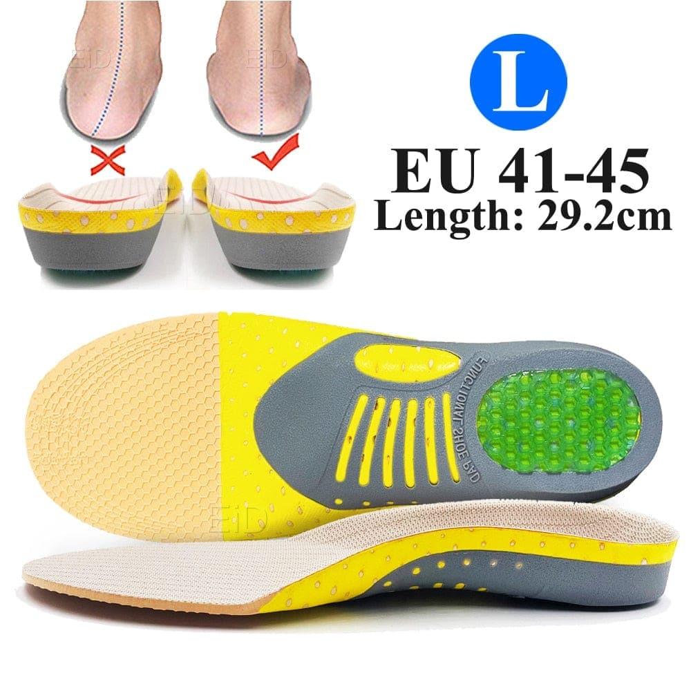 Orthotic Gel Insoles for Flat Feet & Plantar Fasciitis – 2 Piece