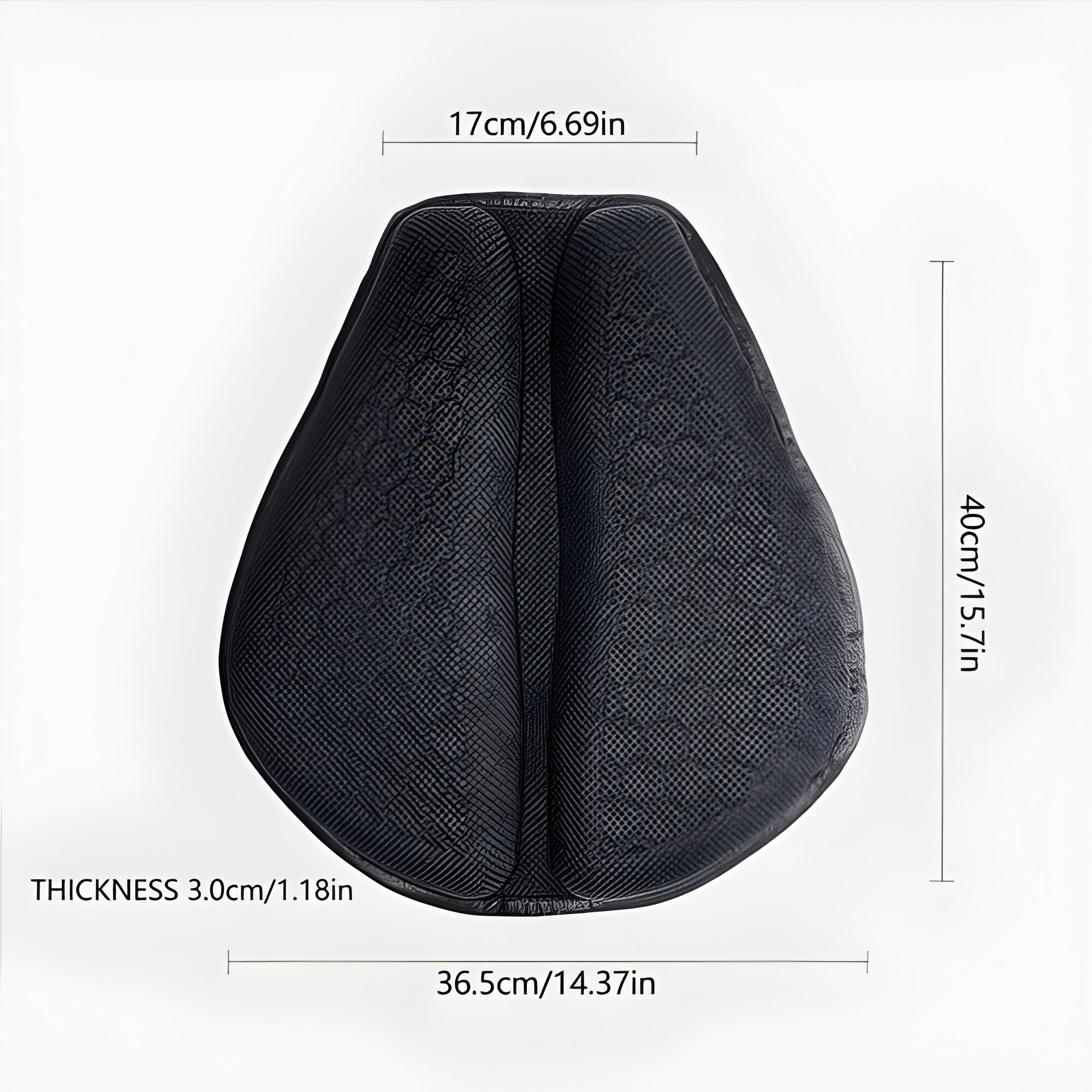 Motorcycle Gel Seat Pad for Long Distance Rides