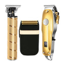 Professional Hair Clippers for men gold Set | Gold Hair Clippers Cordless