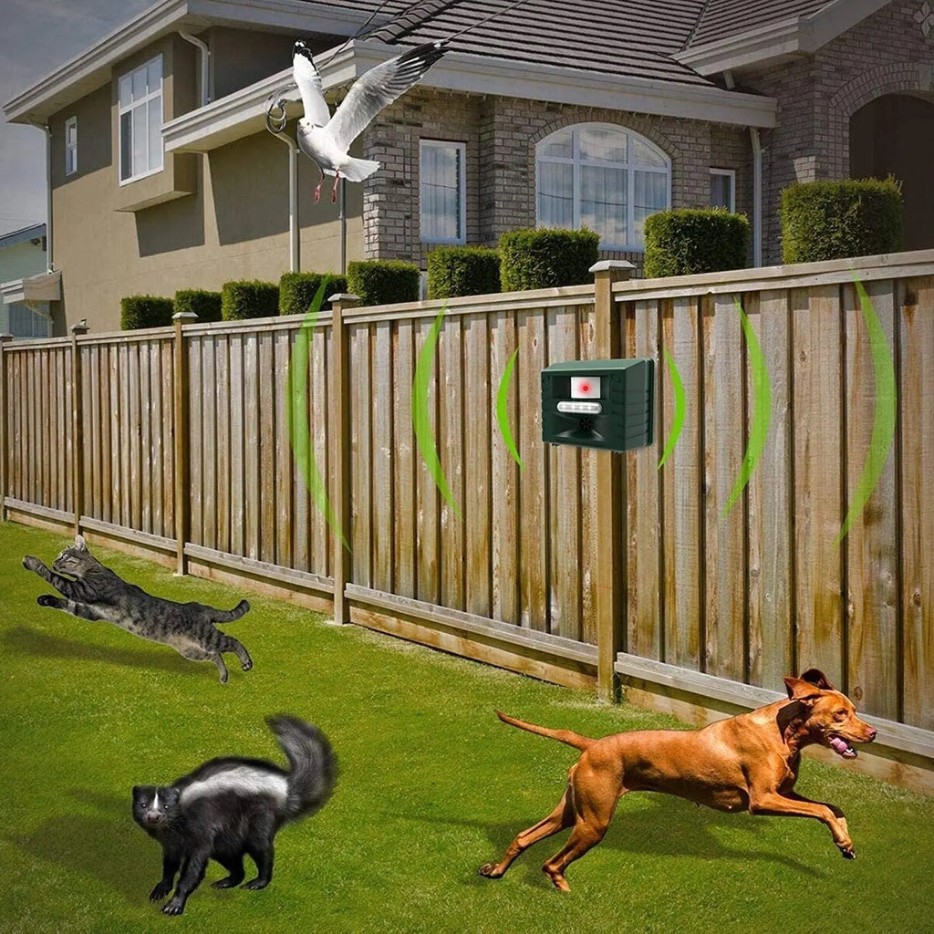 Ultrasonic Bird Repeller for Woodpeckers Outdoor Pest Control Device
