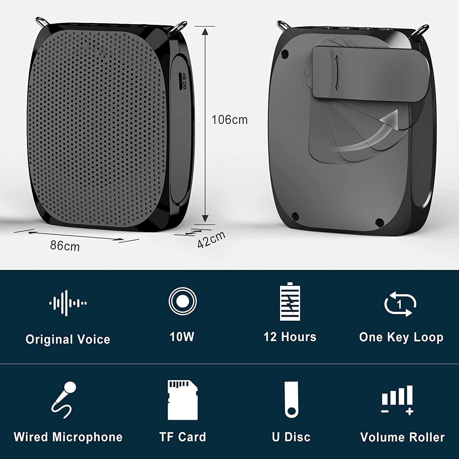 Personal Voice Amplifier For Teachers And Elderly