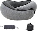 Ergonomic Travel Neck Pillow – Memory Foam Support for Airplane & Car