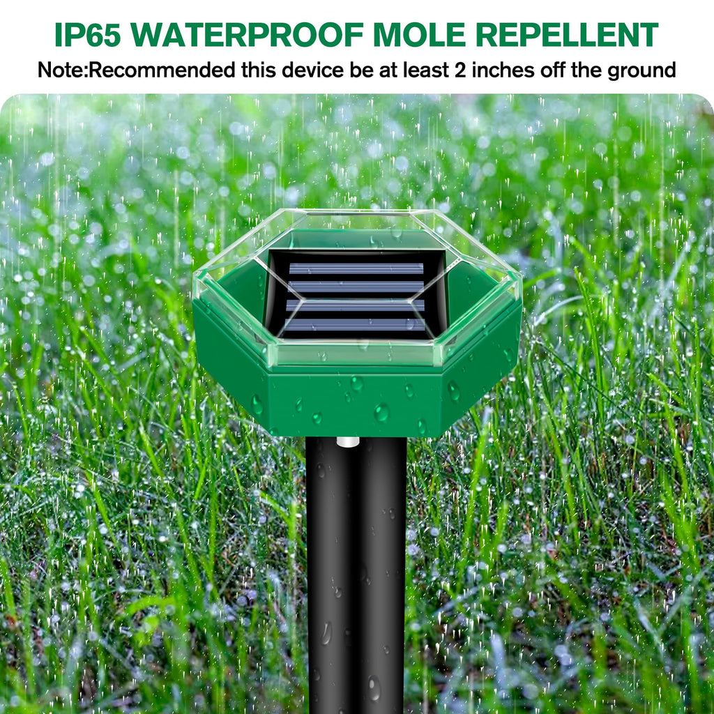 Ultrasonic Mole Repellent 4-Pack