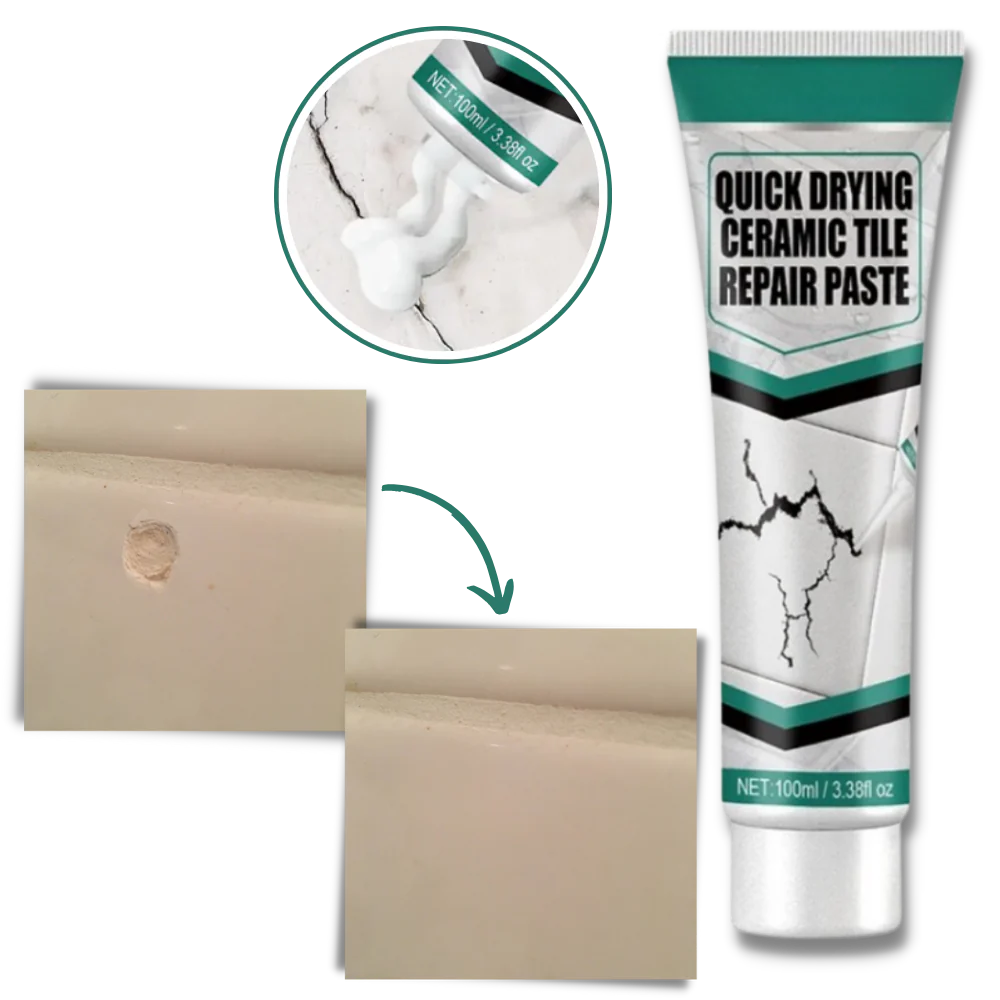 Ceramic Tile Repair Paste Kit for Cracks Chips and Surface Repair