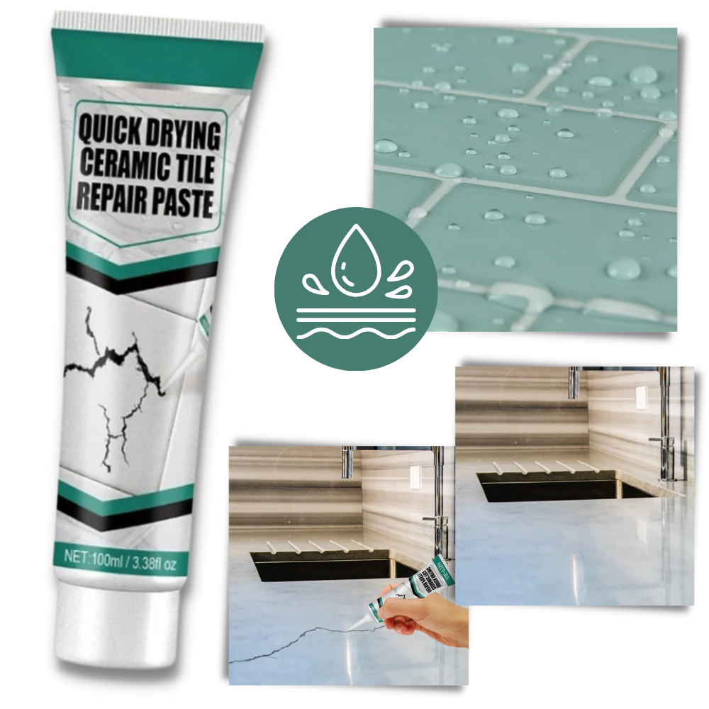 Ceramic Tile Repair Paste Kit for Cracks Chips and Surface Repair