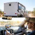 Wireless Backup Camera installed on an RV/trailer in use