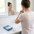 Skin Tag Removal Kit being applied in bathroom