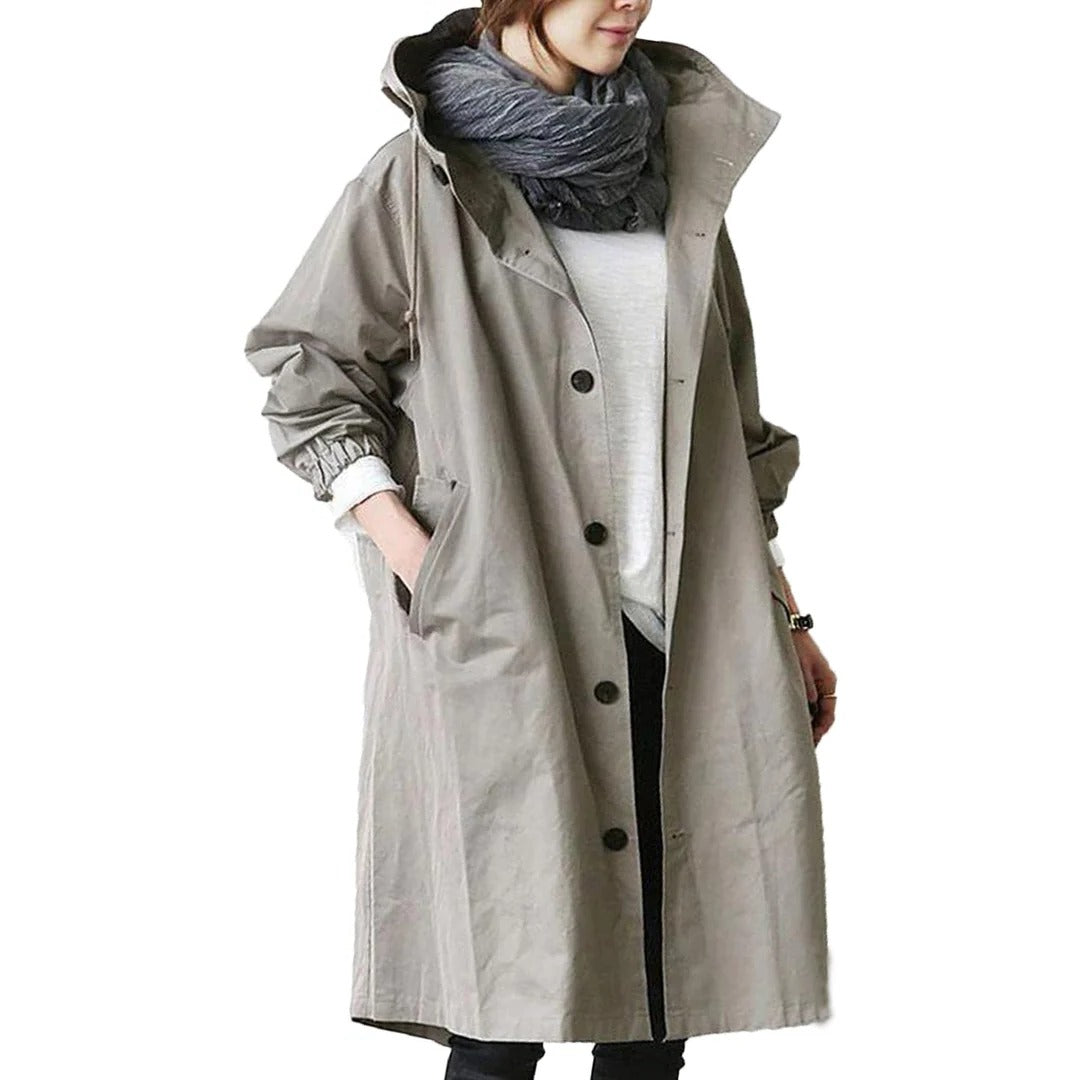 Women's Long Waterproof Raincoat