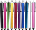 Universal Touch Screen Stylus with Soft Rubber Tips - 10 Pcs