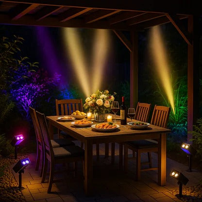 Solar LED Multi-Zoom Spot Light
