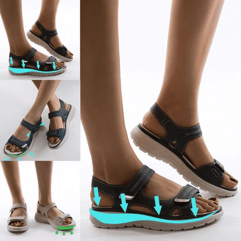 Women's orthopedic sandals - adjustable straps for optimal comfort