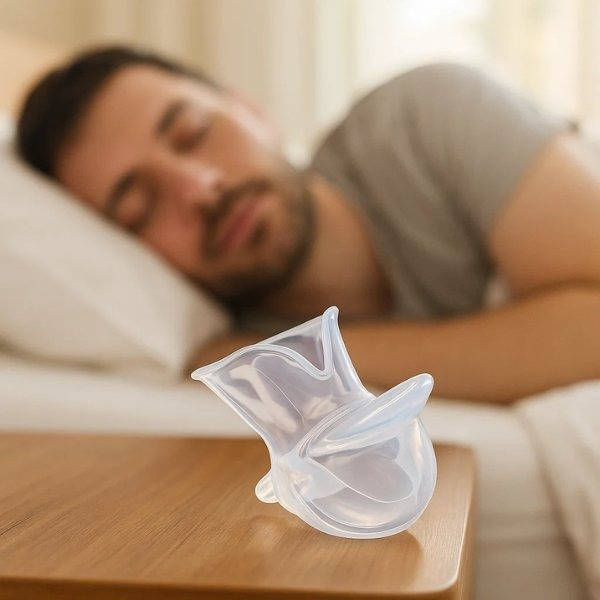 Sleep Apnea Tongue Retainer, Non-Invasive Snoring Relief Aid