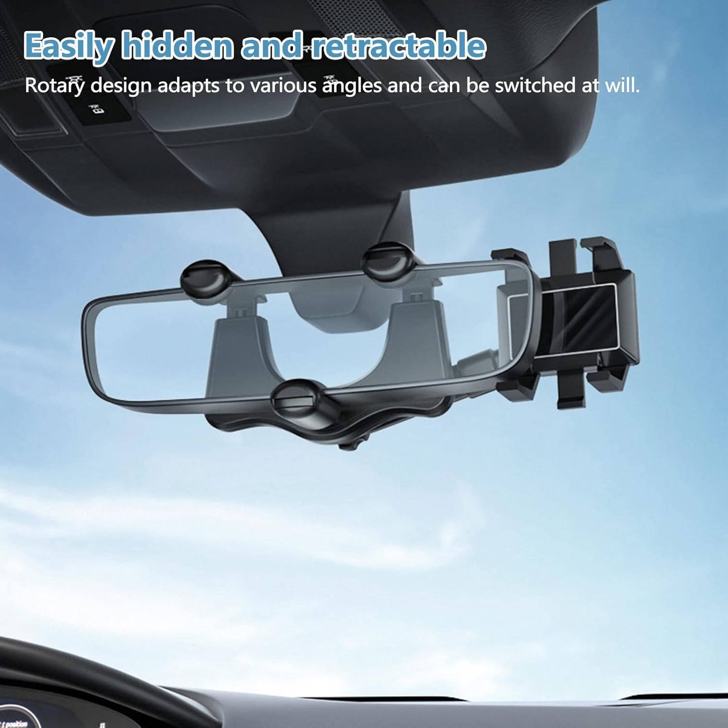 Rotatable and Retractable Car Phone Holder