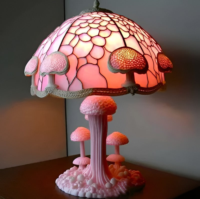 Stained Glass Plant Series Table Lamp